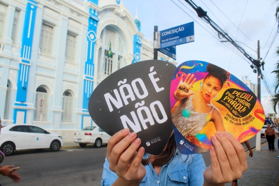 Campanha contra assédio sexual e violência de gênero é destaque no Carnaval de Natal