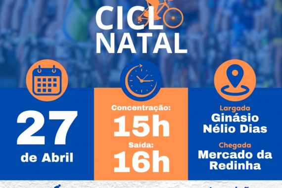 Ciclo Natal será retomado neste domingo (27) com percurso de 8 km na Zona Norte