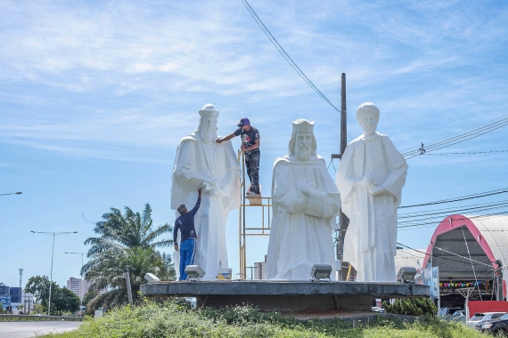 Prefeitura revitaliza monumento dos Três Reis na entrada sul de Natal