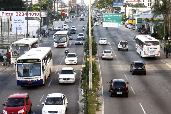 Avenida Senador Salgado Filho terá faixa exclusiva para ônibus até o final de setembro