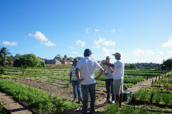 Semurb realiza vistoria conjunta aos hortifruticultores de gramorezinho
