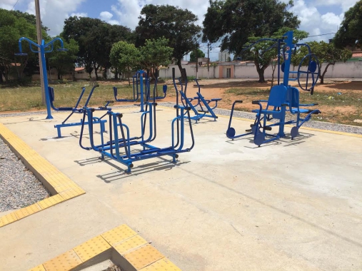 Bairro Pitimbú recebe duas academias da cidade incluídas no Orçamento Participativo