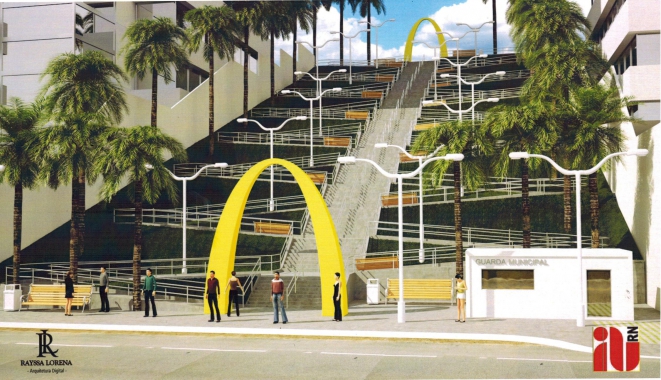  Obras de macrodrenagem e construção de escadaria  seguem em ritmo acelerado