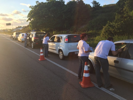 Saúde promove ações de prevenção no trânsito durante o Maio Amarelo  