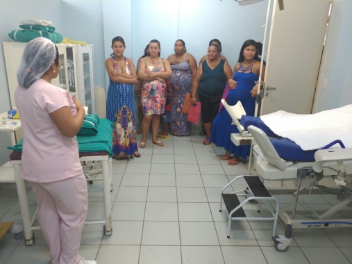 Gestantes fazem visita e vinculação na Maternidade Araken Pinto 