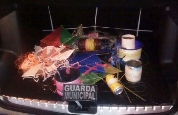 Guarda Municipal iniciou medidas de combate a pipas e papagaios com cerol