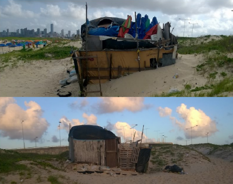 Ocupações irregulares começam a ser retiradas da Praia do Forte pela Semurb