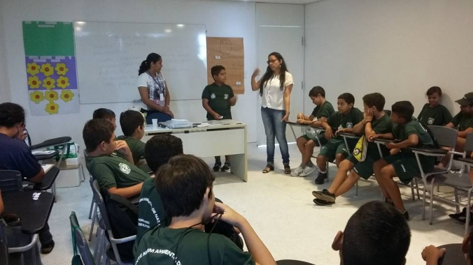   Agentes mirins ambientais participam das celebrações do Dia 18 de Maio
