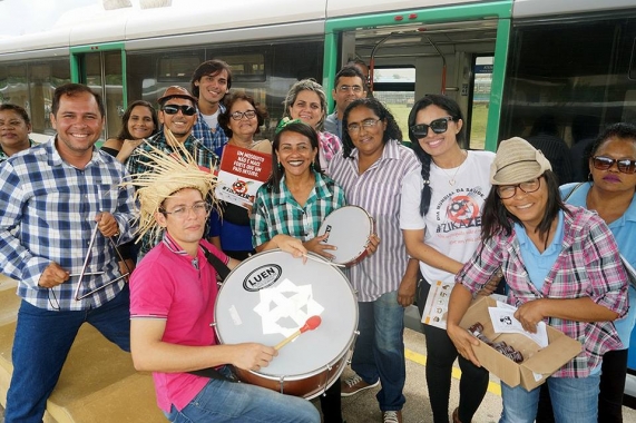 Distrito Sanitário I realiza atividade educativa no “Trem da Prevenção”
