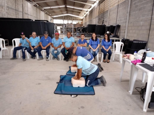 SAMU Natal realiza palestras sobre prevenção de acidentes e primeiros socorros em empresas privadas 