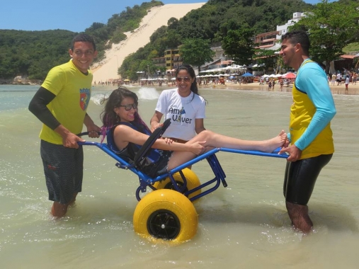  Sábado tem recreação e praia inclusiva no Nossa Orla