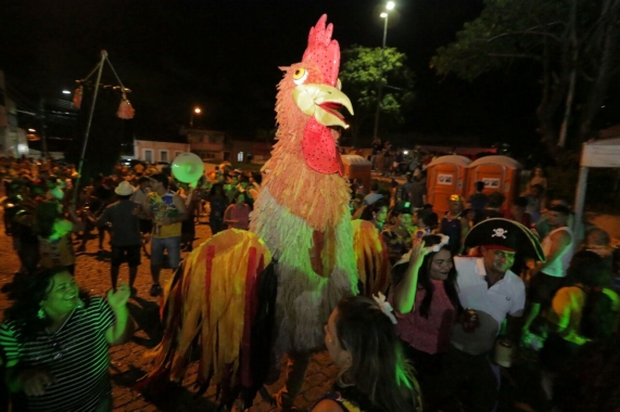 Bloco “Galo dos Perturbados” comandou a folia pelas ruas do Centro Histórico