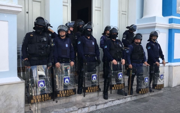 Guarda Municipal garante segurança durante manifestação de estudantes 