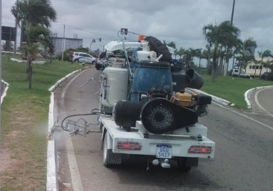 STTU adquire novo equipamento para pintura e sinalização de ruas