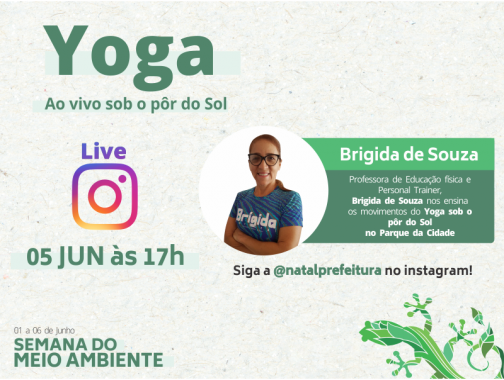 Sema 2020: Live ‘yoga do pôr-do-sol’ acontece nesta sexta no Instagram da Prefeitura