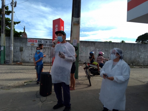 USF Ponta Negra leva prevenção e controle da Covid- 19 às ruas da Vila 