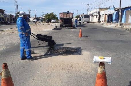 Operação tapa buracos: Nazaré e Soledade II recebem serviços nesta quinta-feira