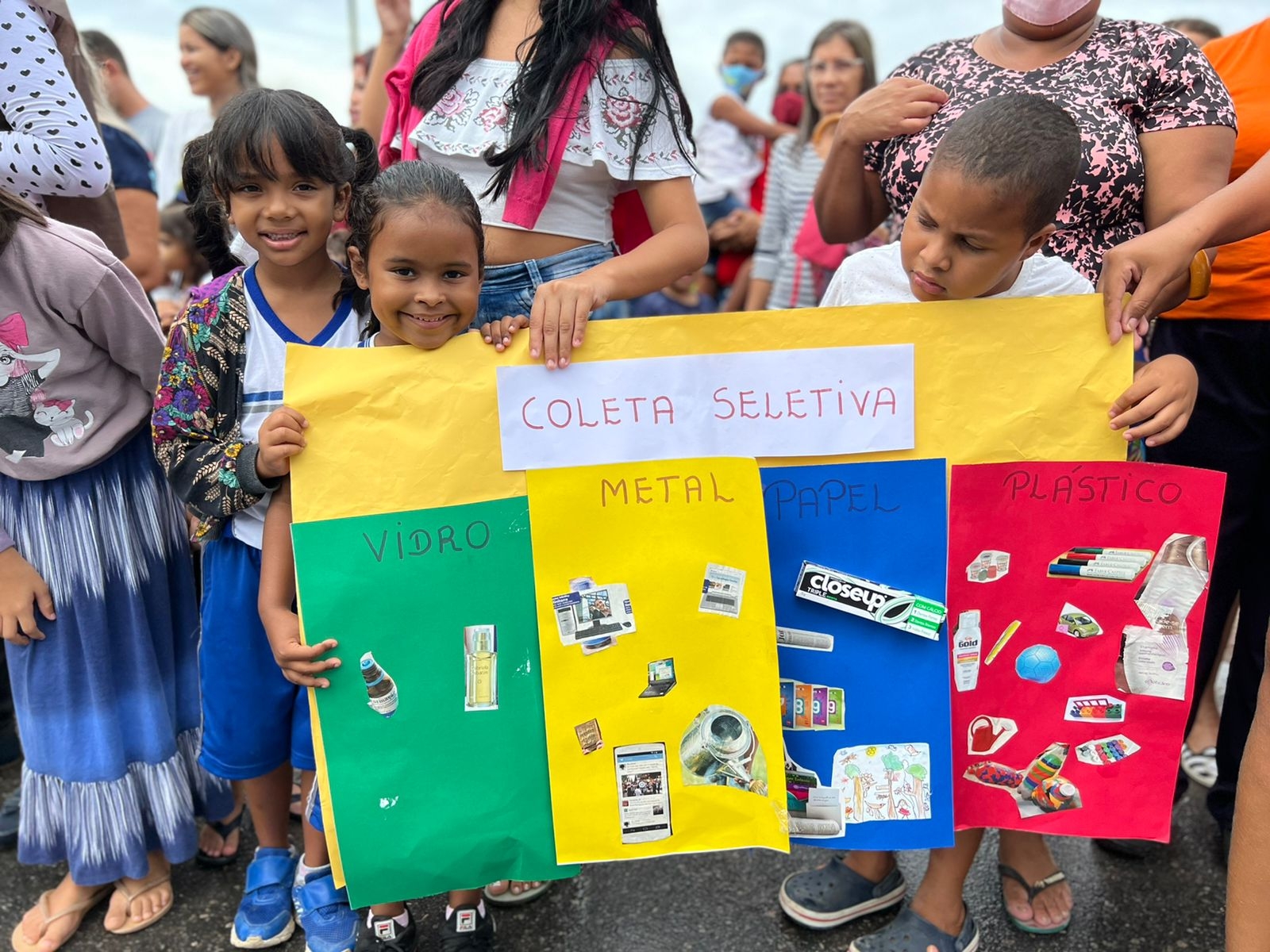 Crianças do CMEI Professora Stella Lopes participam de atividade de conscientização ambiental 
