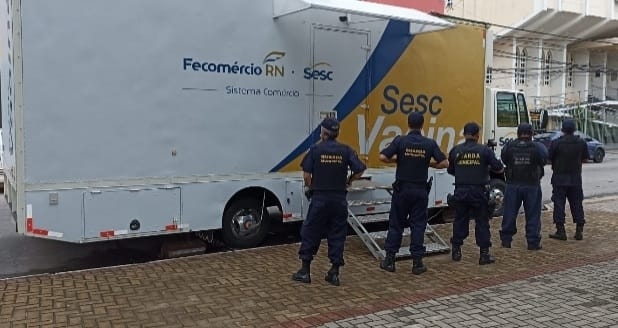 Guarda Municipal fará a segurança da unidade móvel de vacina do Sesc na Praça Gentil Ferreira