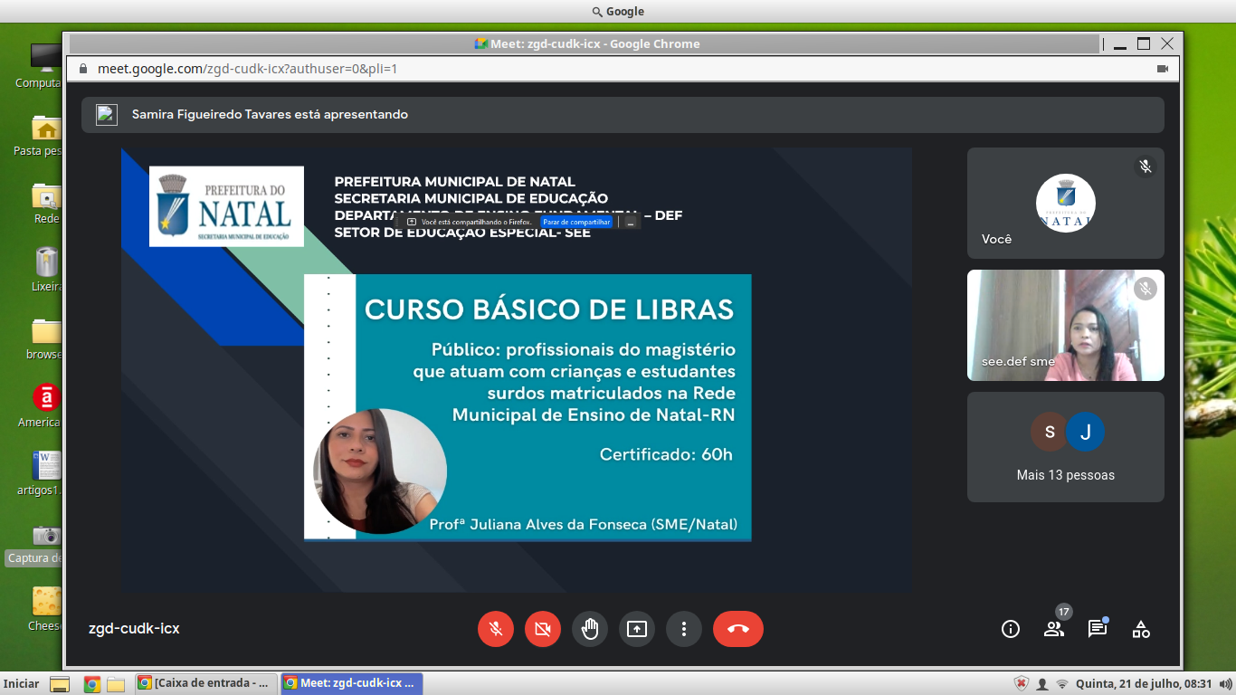 Professores da Rede Municipal participam de Curso Básico de Libras