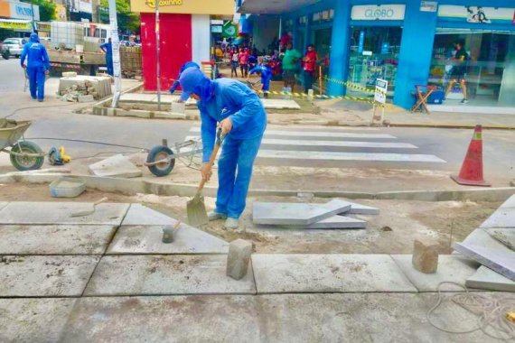 Obras de requalificação viária da Avenida Rio Branco entram em fase final 