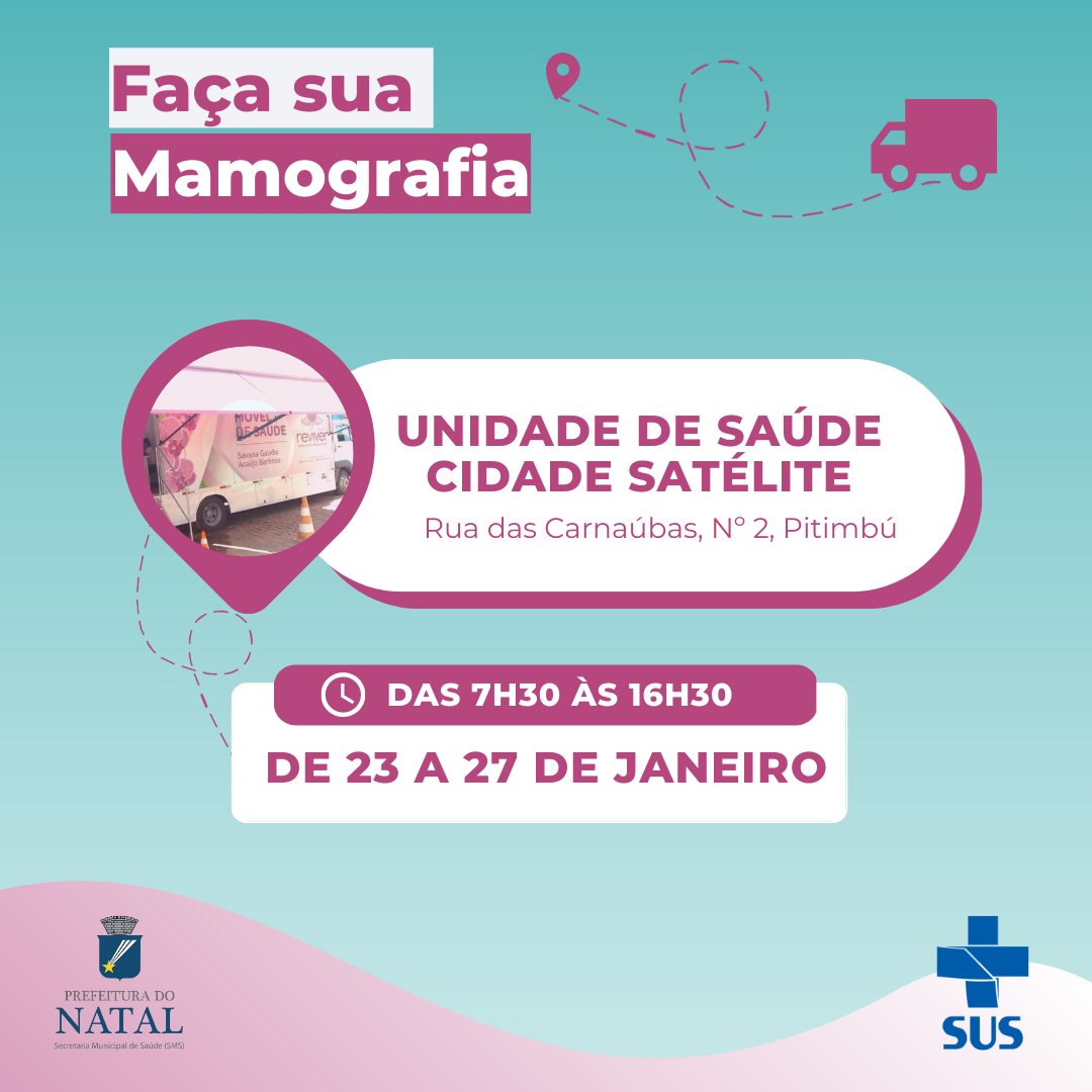UBS Satélite recebe serviço itinerante de mamografia