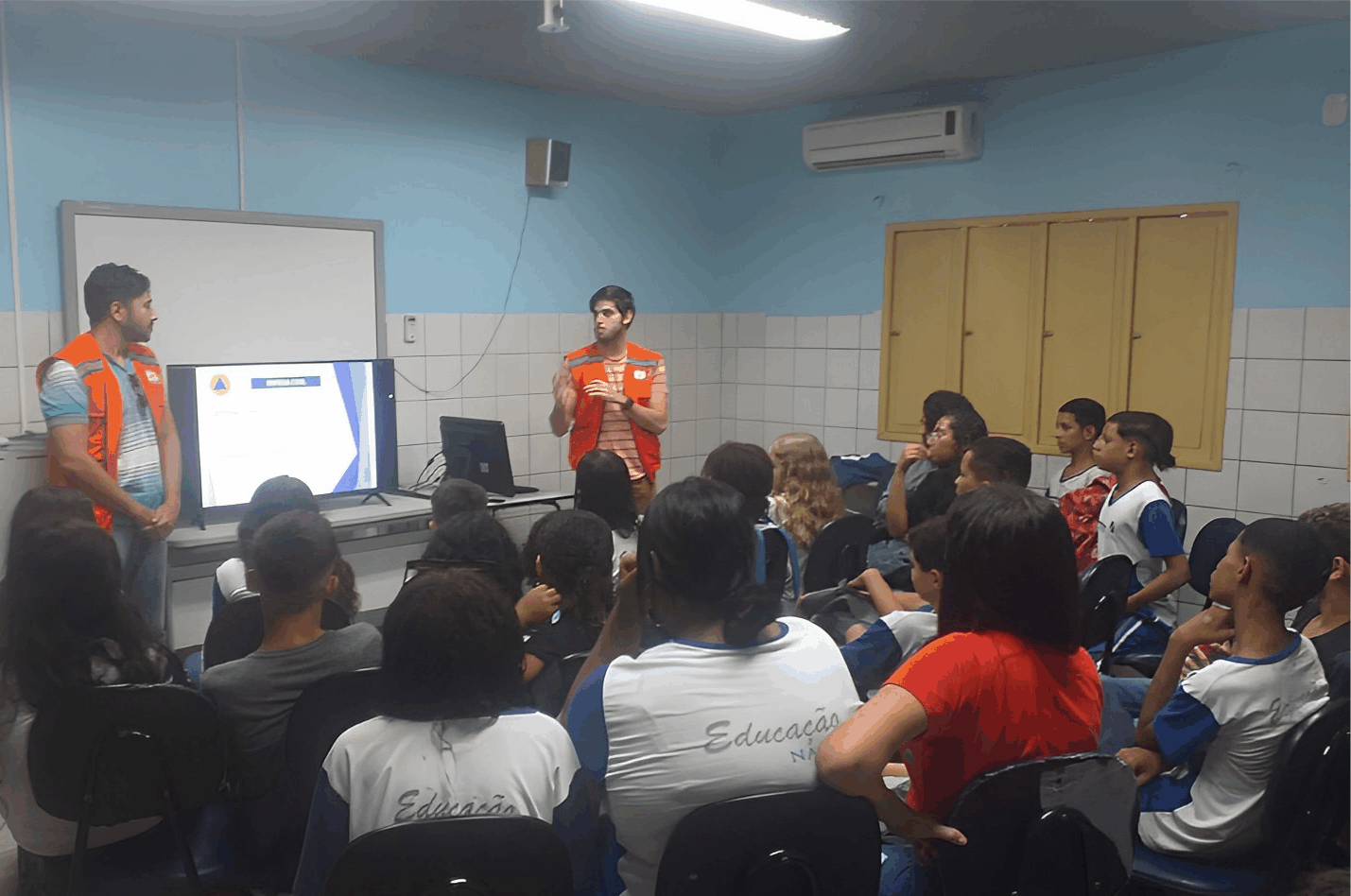 Defesa Civil faz palestra em escolas sobre Prevenção de Acidentes nos festejos juninos