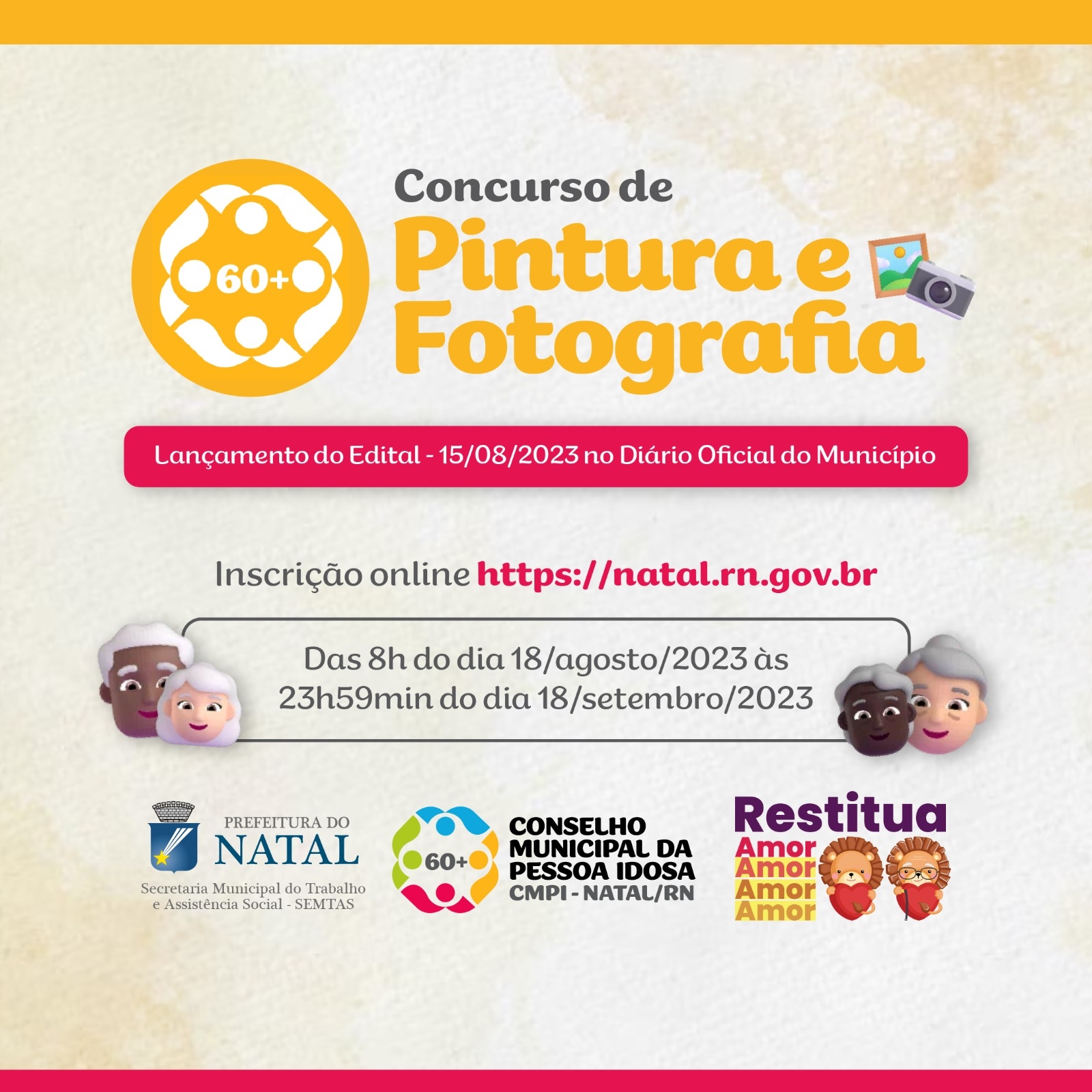 Semtas e CMPI lançam Edital Cultural e Artístico para a pessoa idosa