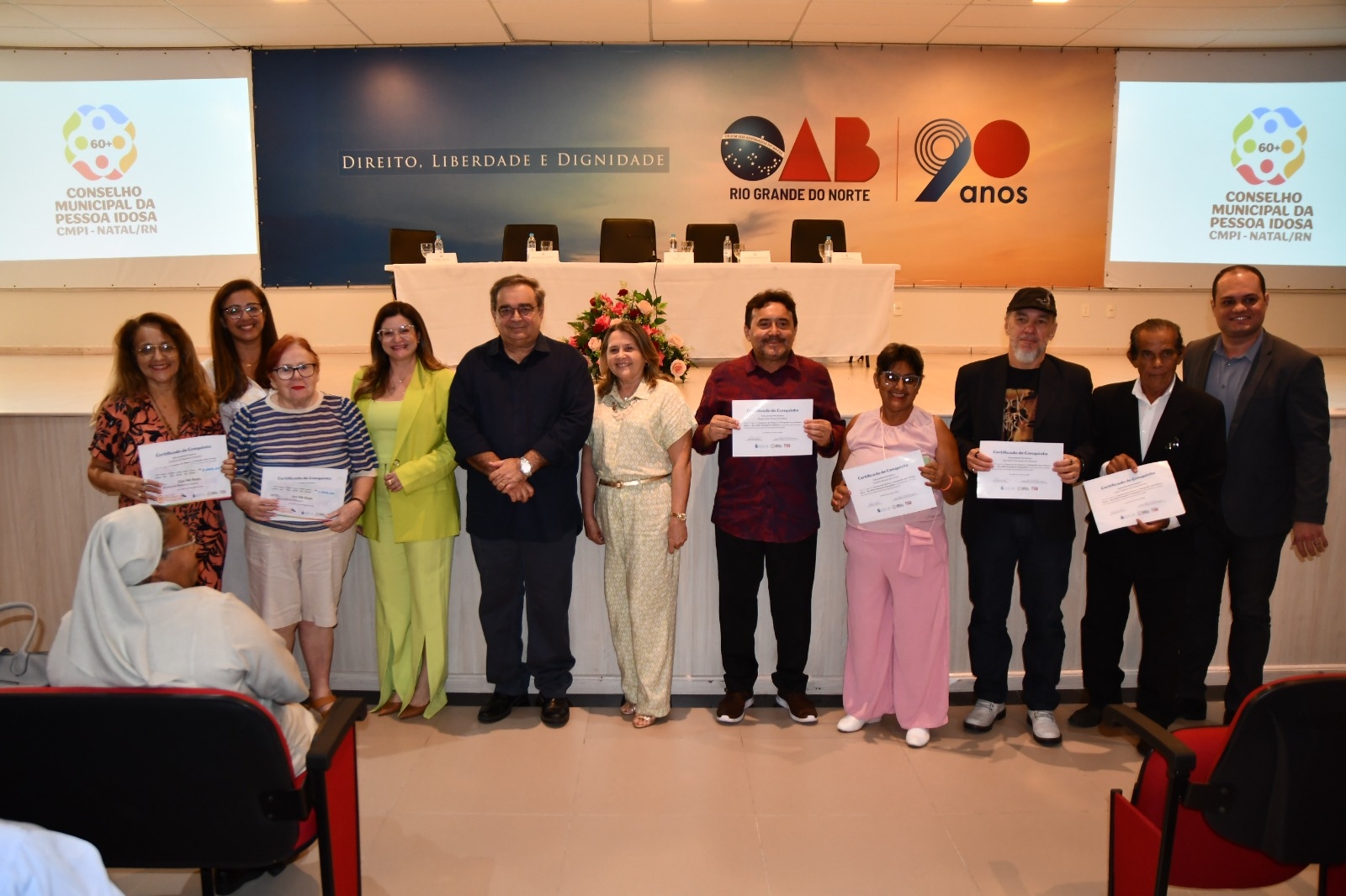 Prefeito participa da premiação do Concurso para a Pessoa Idosa e da entrega da Comenda Pe. Sabino
