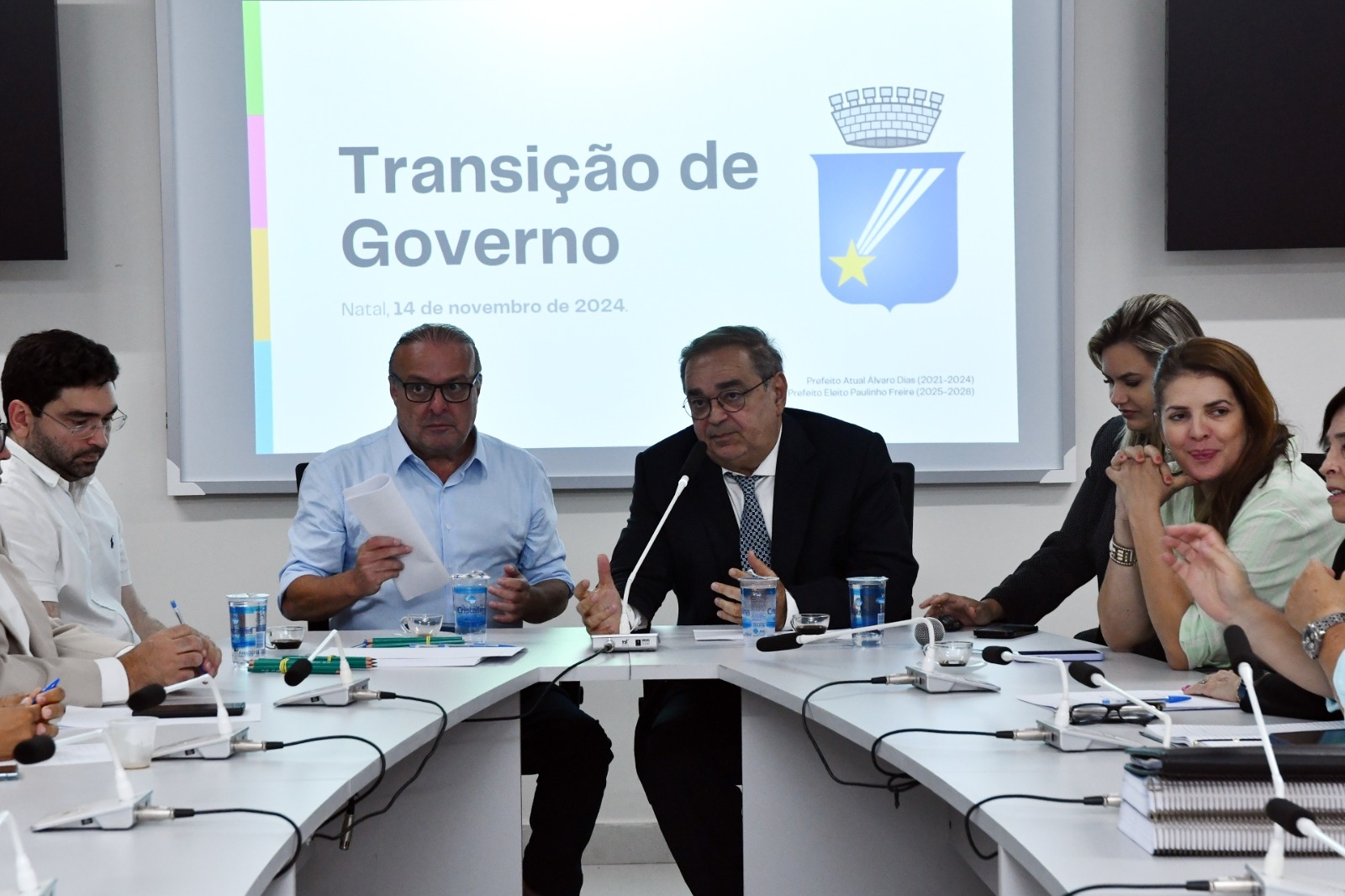 Álvaro Dias e Paulinho Freire abrem trabalhos de transição na Prefeitura de Natal