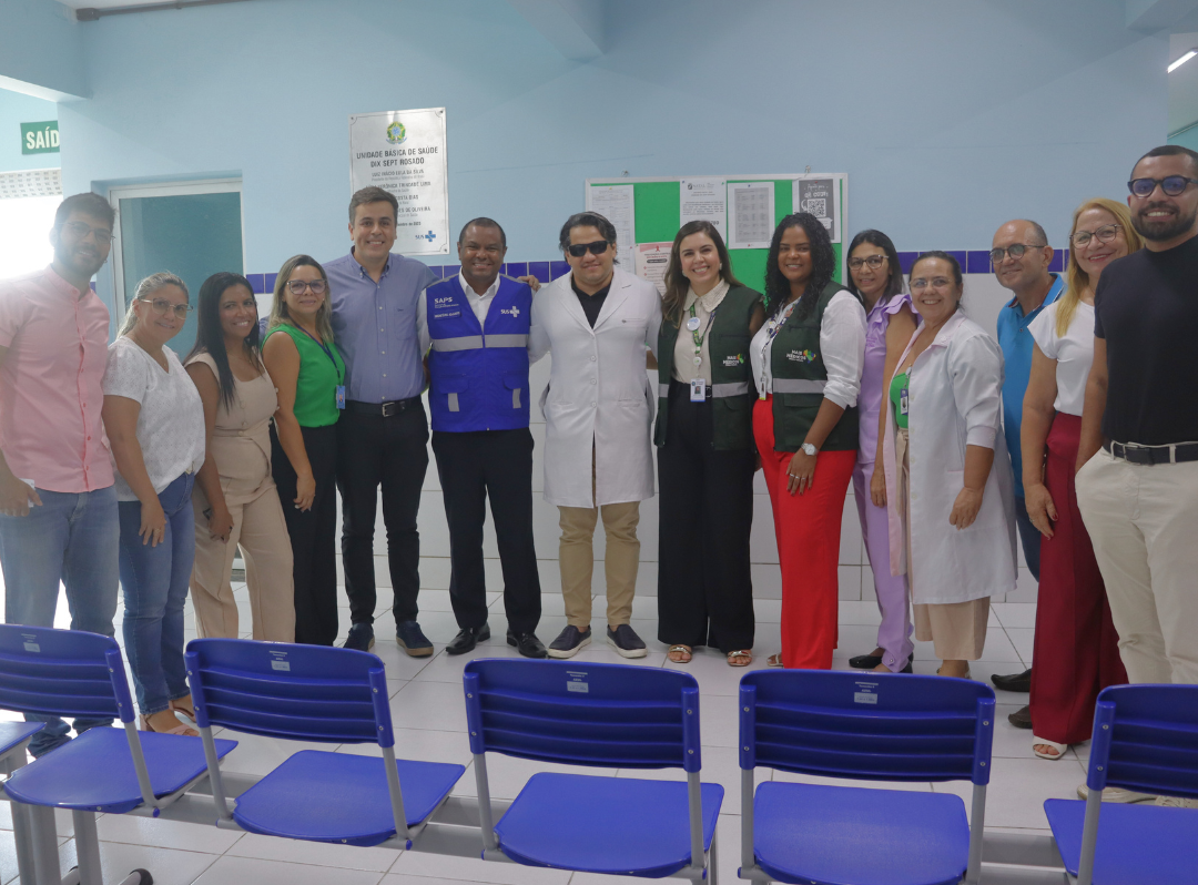 Equipe do Ministério da Saúde visita UBS Dix-Sept Rosado para acompanhar Projeto TeleNordeste