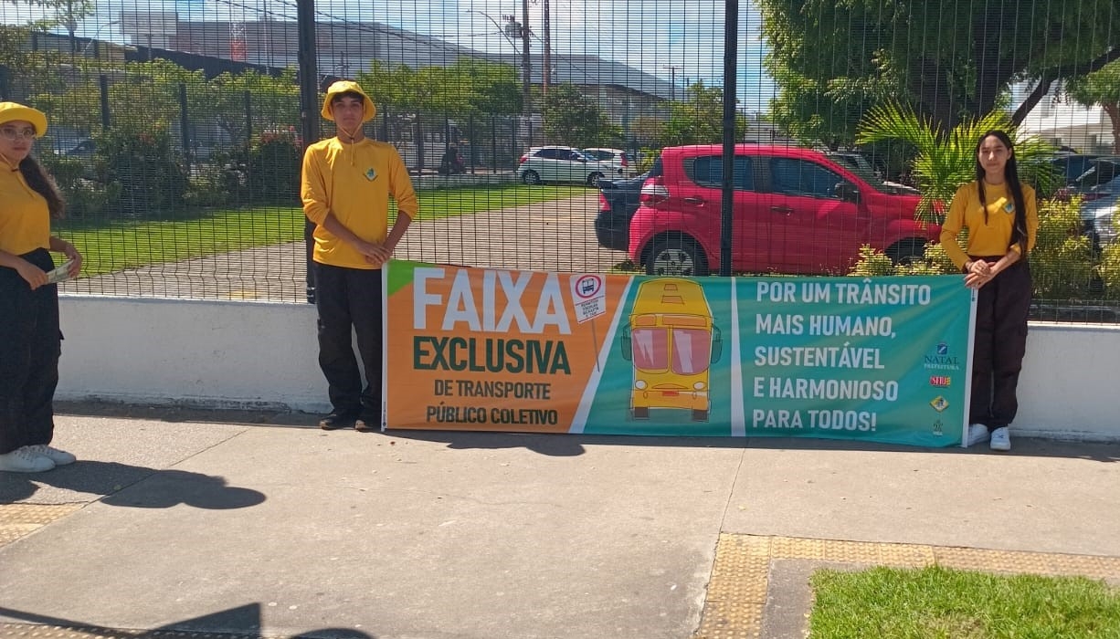 STTU promove ação educativa sobre faixa exclusiva de ônibus