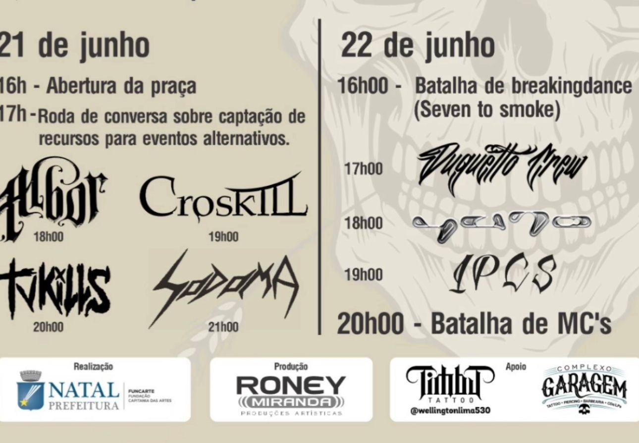 São João Alternativo celebra a diversidade cultural com rock e hip hop nos dias 21 e 22 de junho