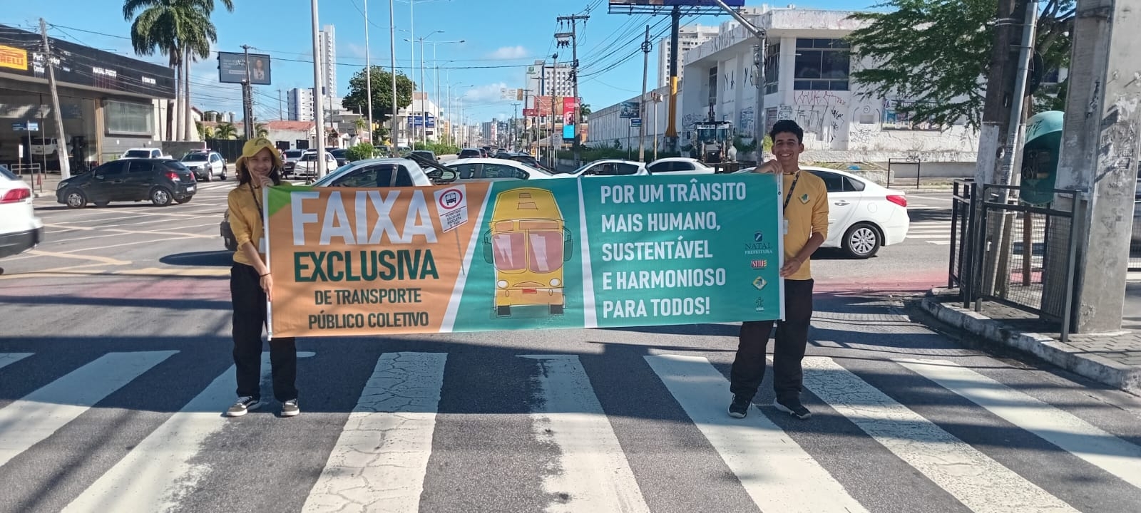 STTU prossegue com ação educativa sobre Faixa Exclusiva de Transporte Público