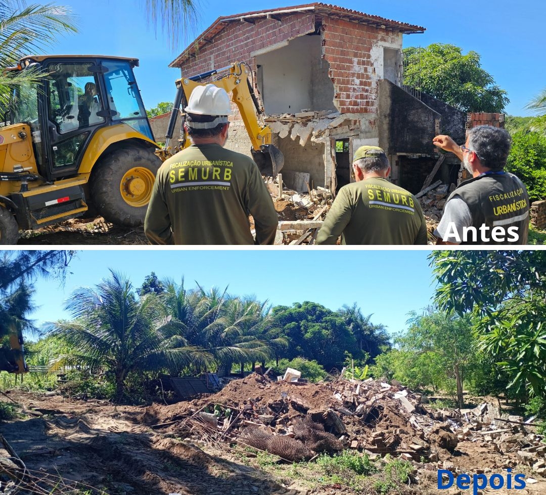 Semurb desmobiliza construção irregular em Zona de Proteção Ambiental
