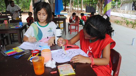  Alunos da rede municipal comemoram realiza&ccedil;&atilde;o do X Circuito Recreativo